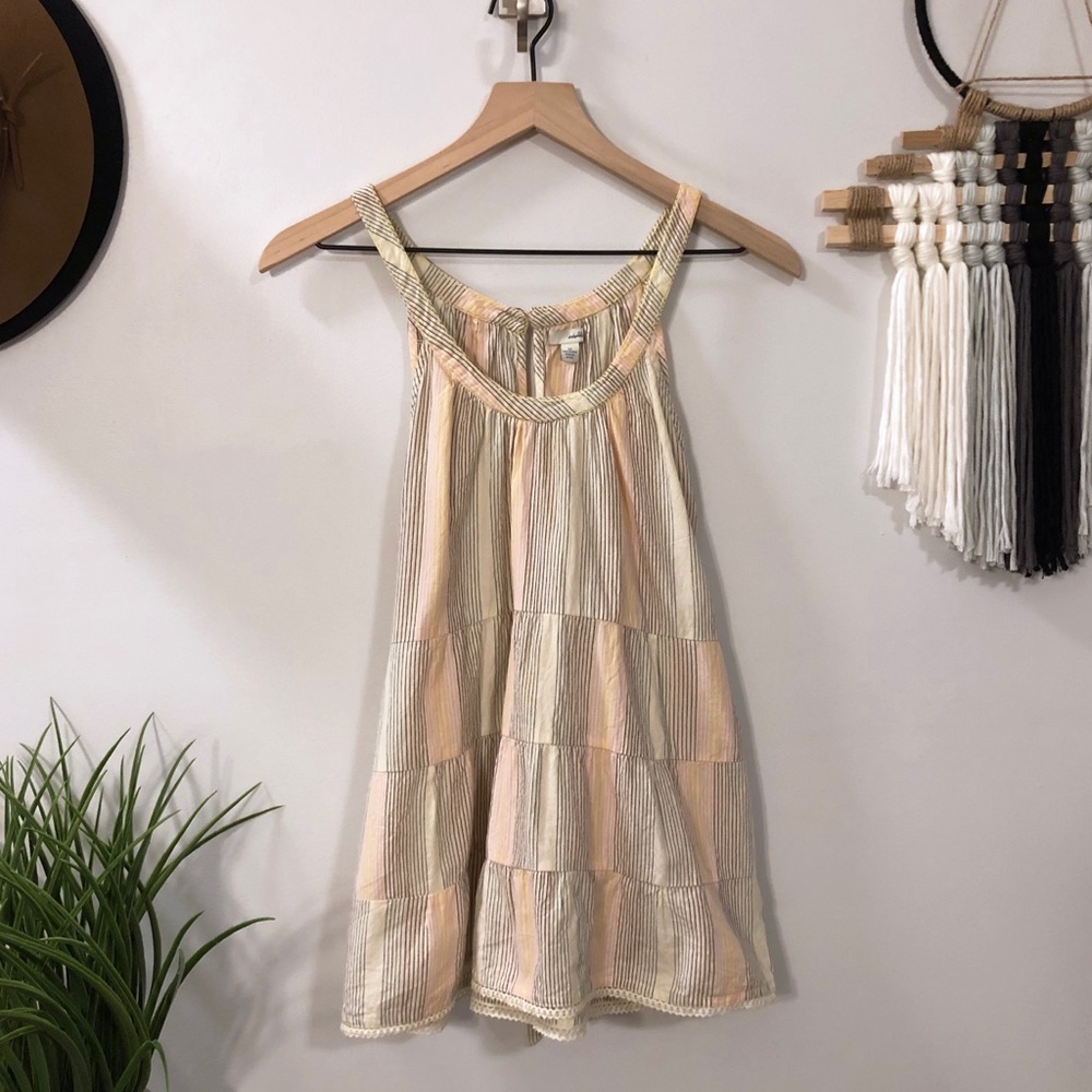 Anthropologie Odille Tiered Tie-back Tank